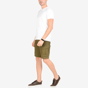 Professional Plus Size Casual Men's High Waist Canvas <b>Cargo</b> <b>Shorts</b> Breathable Quick Dry Eco-Friendly Drawstring Closure Solid - Product Image 6