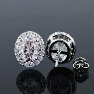 Pendientes de gota de moissanita para mujer, pendientes de gota de moissanita de 3 quilates brillantes de Plata de Ley 925 y otras joyas de diamantes - Product Image 1