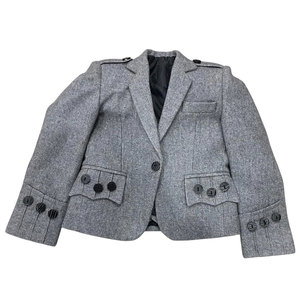Chaqueta Kilt Escocesa Gris Estilo Argyle para Bebé con Chaleco de 5 Botones, Kilt para Niños para Bodas, Venta al por Mayor, Top Ventas 2026 - Product Image 3