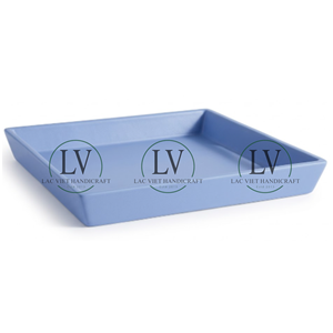 Maceta Harmony Lacquer Pequeña, Maceta con Plato, Maceta para Plantas de Interior, Regalos de Decoración para el Hogar de Vietnam - Product Image 2