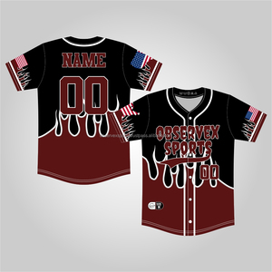 Camisetas de Béisbol y Sóftbol para Hombre, Diseño Nuevo y Moderno, Transpirable y Cómodo - Product Image 1