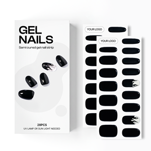 Coreano 100% calidad de salón Real Prensa en uñas de gel pegatina de uñas manicura al por mayor certificado - Product Image 1