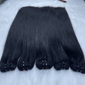 HOT Extensions de cheveux humains vietnamiens trame cheveux noirs 100% cheveux humains vietnamiens bruts de très haute qualité - Product Image 6