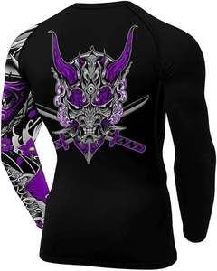 Nouvelle arrivée : Rashguard anti-transpiration, impression par sublimation, personnalisable, pour homme, protection solaire, polyester, séchage rapide, respirant, vente en gros - Product Image 3