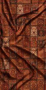Red Geometric Tribal Pattern Brocade Fabric 100% Polyester Woven Jacquard <b>Home</b> <b>Textile</b> Medium Weight - Product Image 4