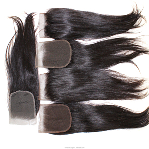 Compre cabello humano con cierre de encaje confiable, nudos invisibles, fluidez sedosa, combinación perfecta, precios al por mayor disponibles. - Product Image 2