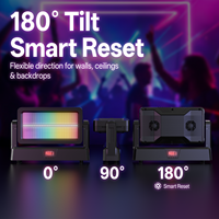 U`King 180W 192RGB+96 LED Blancs Projecteur de Scène Mobile Stroboscopique pour Mariage, Fête, Bar, Club, Spectacle