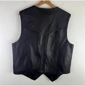 Chaleco de Cuero Personalizado para Hombre, de Piel de Vaca de la Mejor Calidad, Elegante, Precio al por Mayor, Cómodo - Product Image 2