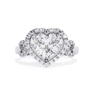 Bague de mariage en or 10 carats avec diamant de laboratoire, bijoux en diamant de laboratoire, bague de fiançailles à diamant taille ronde, bague à sertissage clos, taille ronde - Product Image 1