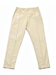 Pantalon de costume décontracté pour homme, coupe droite, taille élastique, en polyester et coton tissé, teint en pièce, style uniforme - Product Image 3