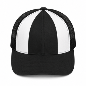 Casquette Trucker Unisexe Tendance Noire et Blanche avec Dos en Maille, Visière Courbée, Panneau Contrastant, Chapeau de Sport, Logo Personnalisé, Respirant, Couvre-chef Décontracté - Product Image 1