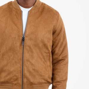 <b>Men's</b> Stylish Design Canvas Waterproof Bomber <b>Jacket</b> Plain Color <b>Long</b> Sleeves Casual Wear Winter Bomber <b>Jackets</b> - Product Image 5