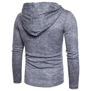 Nouvelle Collection Homme Automne/Hiver – Sweats à Capuche Personnalisables Brodés Numériquement – Streetwear Manches Longues Amples Couleur Unie en Polaire - Product Image 3