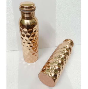 Bouteille d'eau en cuivre, articles de boisson, meilleures ventes, lot de 8 bouteilles d'eau en cuivre couleur or rose à prix avantageux - Product Image 3