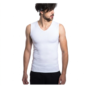 Service OEM – Débardeur décontracté pour homme, couleur personnalisée, mélange polyester/coton, respirant, sans manches, en tissu tricoté, col rond, style moto - Product Image 4