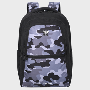 Sac à dos pour ordinateur portable Arctic Fox Legion avec port USB, voyage d'affaires, nylon Oxford, noir - Product Image 1