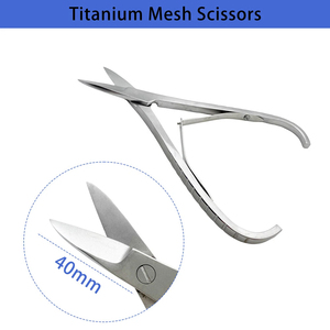 Titanium Mesh <b>Scissors</b> Stainless Steel Wire Cutter Pet Surgical Instrument Veterinary Orthopedic Cutting Tool Reusable - Product Image 2