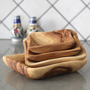 Grand bol à dattes en bois fait main, portable, naturel, réutilisable pour les fêtes, les bonbons, les dattes et les fruits secs - Product Image 2