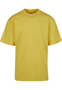 T-shirts Homme Jaune Vif Oversize 100% Coton Épaules Tombantes Logo Personnalisé Uni Streetwear OEM Vente en Gros - Product Image 5