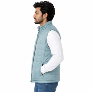 Gilet matelassé personnalisé léger sans manches pour homme, doudoune décontractée d'hiver pour l'extérieur, chauffe-corps, vente en gros OEM - Product Image 4