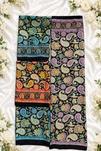 Muslim Women Hijab Embroidered Cotton Fabric Floral Solid Pattern Breathable Skin-Friendly Warming Winter Daily Wear <b>Scarf</b> 20 - Product Image 4