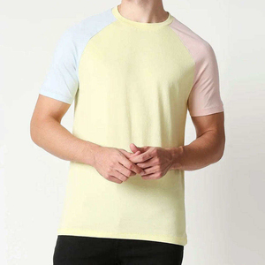 Colección de Verano, Camiseta Transpirable para Hombre, Cuello Redondo, Manga Regular, Estilo Hip Hop, Color Sólido, 150 Gramos, Mezcla de Poliéster/Algodón - Product Image 2