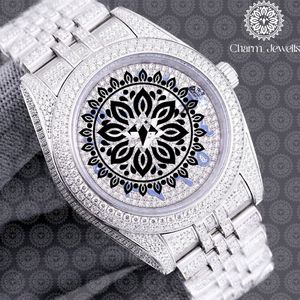Reloj de Cuarzo Analógico Charm Jewells para Mujer, con Bisel de Diamantes, Acero Inoxidable, Caja Redonda de 38 mm, Estilo de Lujo, Cierre Plegable - Product Image 5