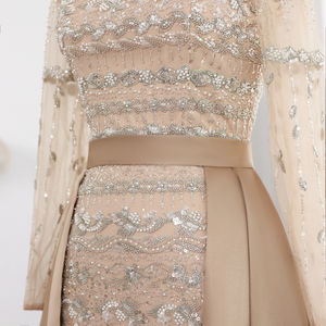 ชุดเดรสงานพรอมเย็นแบบดูไบพร้อมขบวนรถไฟ LSZ238A จาก Jancember - Product Image 5