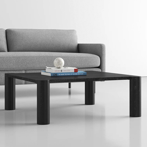 Modern Z Black Matt Finish Rectangular Shape Solid Mango Wooden Living Room Home Office <b>Folding</b> Durable Handmade Coffee <b>Table</b> - Product Image 1