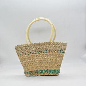 Bolso de Mano de Paja Tejida de Alta Calidad, Diseño Paisajístico, Ecológico, Suave, para Uso Diario - Nuevo Diseño con Forro de Fibra de Bambú y Correa Individual - Product Image 1