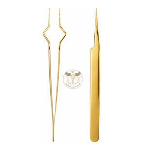 Pinzas Profesionales para Extensión de Pestañas de Acero Inoxidable, Herramienta de Precisión para Volumen de Pestañas, Logotipo Personalizado OEM - Product Image 1