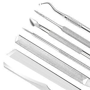 Outils de manucure professionnels de qualité supérieure, lime à ongles double face en acier inoxydable, outil pour enlever les cuticules, traitement des ongles incarnés - Product Image 3