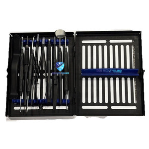 Kit de Cirugía Oral Periodontal DOM MED DYNAMIC HJTGK219, Juego de Instrumentos Quirúrgicos Dentales de Acero Inoxidable, Reutilizable, Manual, CE - Product Image 1
