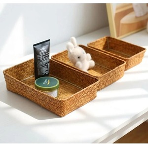 ชุดตะกร้าหวายทะเล 5 ใบ พร้อมโครงเหล็ก ตะกร้าเก็บของทำมือ ขายส่ง เป็นมิตรกับสิ่งแวดล้อม ผลิตในเวียดนาม - Product Image 4