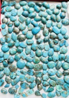 Cabochons de Turquoise Naturelle du Rajasthan de Qualité Supérieure, Formes Mixtes, Gemmes Bleues Trimurti, Feu Bleu, 15-40mm, pour Bagues, Pendentifs, Vente en Gros