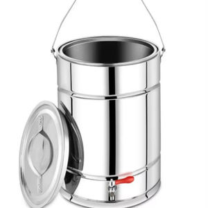 PREMIUM STAINLESS STEEL HEAT RESISTANT WASHABLE TEA URN 15 LITER HEAVY DUTY <b>MIRROR</b> FINISH HOT BEVERAGE DISPENSER COMMERCIAL - Product Image 1