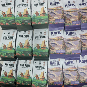กาแฟโรบัสต้าคั่วเข้มรสช็อกโกแลต ยี่ห้อ OEM พรีเมียม จากโรงงานโดยตรง ผลิตในเวียดนาม สำหรับชงแบบฟินเอสเพรสโซ - Product Image 3