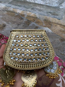 Bolso de Mano de Metal con Cuentas de Perlas para Mujer, Cierre de Cremallera, Estilo Bohemio, Diseño de Puntos, Correa Cruzada, Ligero, Impermeable, Forro de Satén - Product Image 2