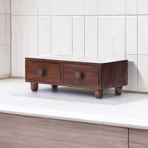 NONO Mini coffre en bois élégant de qualité organisant de petits objets Solution de stockage multifonctionnelle Japandi pour l'emballage de bijoux - Product Image 2