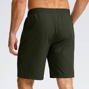 Pantalones cortos de poliéster y algodón para hombre, informales, de tela de estambre, con cierre de cremallera, ecológicos, cómodos, para correr, con estampado personalizado. - Product Image 4