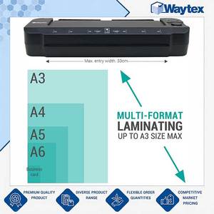 Plastifieuse professionnelle de haute qualité A3 A4 A5 A6 A7 à chaud et à froid, 2x150 microns, avec réglage de la température pour usage professionnel et domestique - Product Image 6