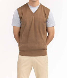 Suéter de punto sin mangas con cuello en V, personalizable, talla grande para hombre, suéter de invierno de cachemira para hombre, personalizable - Product Image 1