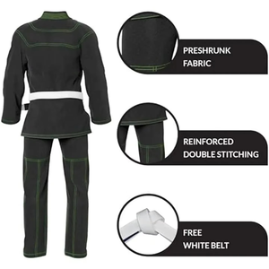 Premium Quality Jiu Jitsu Gi Durable Comfortable BJJ Uniform With Stylish Patches For Martial Arts Training - Product Image 2
