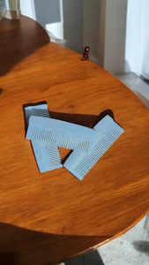 Peigne de poche en os de buffle poli, écologique, pour la barbe et le coiffage des cheveux, artisanat naturel - Product Image 6