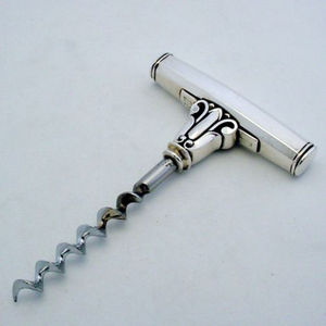 Tire-bouchon de qualité supérieure en acier inoxydable avec poignée argentée, ouvre-bouteille de vin, outil de bar, ouvre-bouteille de vin antique - Product Image 2