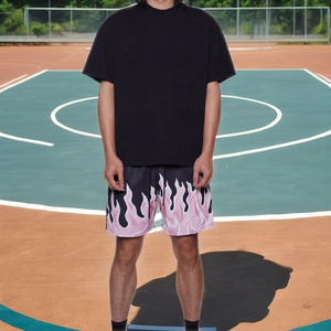 กางเกงขาสั้นแนวสปอร์ตสำหรับผู้ชายกางเกงวิ่งแนวสตรีทแห้งเร็วผ้าคอตตอนเชือกผูกกลางสำหรับเข้ายิมระบายอากาศได้ดี - Product Image 3