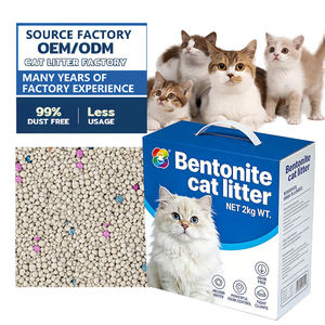 Litière pour chat en bentonite de calcium naturelle, écologique, biodégradable, faible teneur en poussière, absorbante, fabricant et fournisseur indien pour l'exportation - Product Image 1
