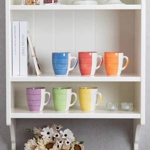 Juego de Tazas de Café de Cerámica con Acabado Texturizado, Opciones de Color Modernas, Asa Resistente para Uso Diario de Té y Café - Product Image 5