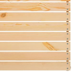 Ensemble de salon de jardin modulaire moyen en bois de pin massif naturel, mobilier d'extérieur durable - Product Image 6