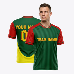 เสื้อฟุตบอลแขนสั้นผ้าตาข่ายระบายอากาศคุณภาพสูงสำหรับทุกเพศ พร้อมชุดยูนิฟอร์มครบชุดพร้อมโลโก้สั่งทำ - Product Image 2